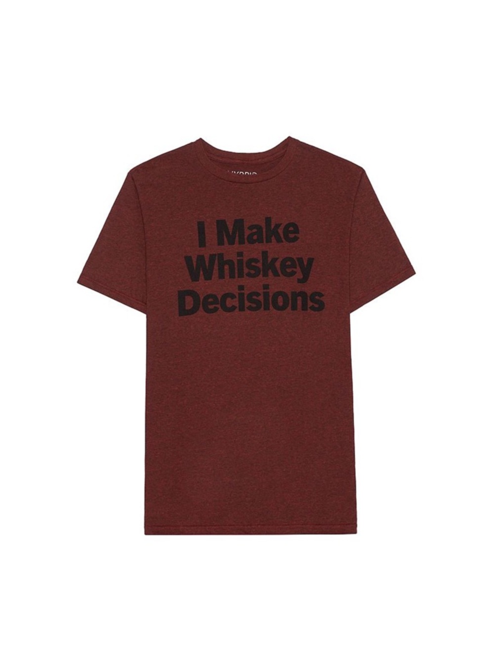 Men's 'I Make Whiskey Decisions' Graphic T-Shirt - Maroon